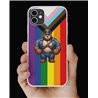 Phone Cover - Pride Flag - Leather 57