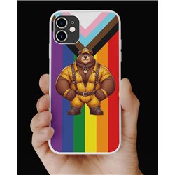 Phone Cover - Pride Flag - Leather 58