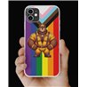 Phone Cover - Pride Flag - Leather 58