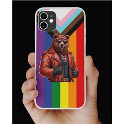 Phone Cover - Pride Flag - Leather 61