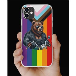 Phone Cover - Pride Flag - Leather 62