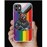Phone Cover - Pride Flag - Leather 62