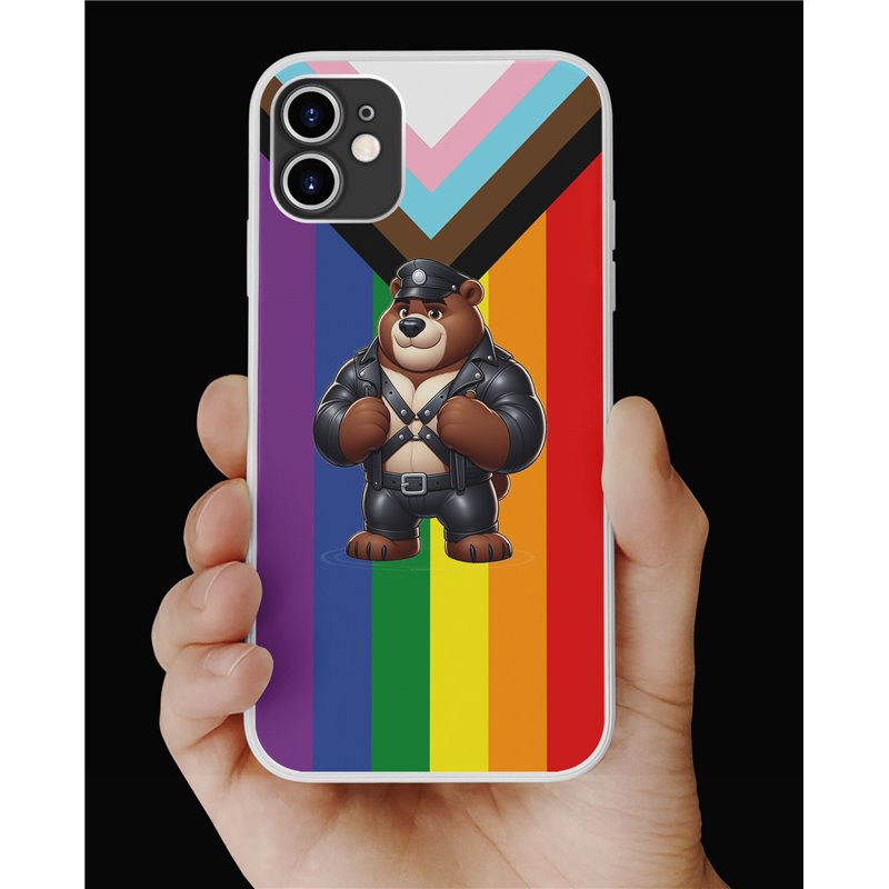 Phone Cover - Pride Flag - Leather 63