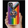 Phone Cover - Pride Flag - Leather 64