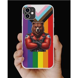 Phone Cover - Pride Flag - Leather 66