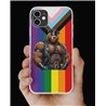 Phone Cover - Pride Flag - Leather 70