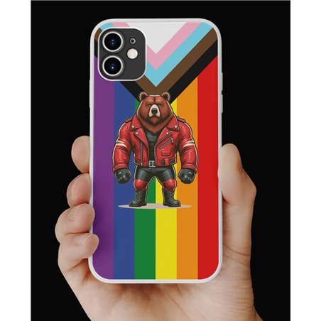 Phone Cover - Pride Flag - Leather 74