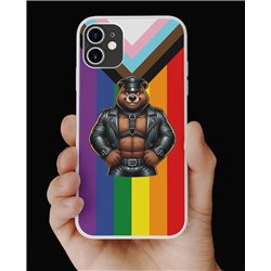 Phone Cover - Pride Flag - Leather 77