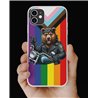 Phone Cover - Pride Flag - Leather 78