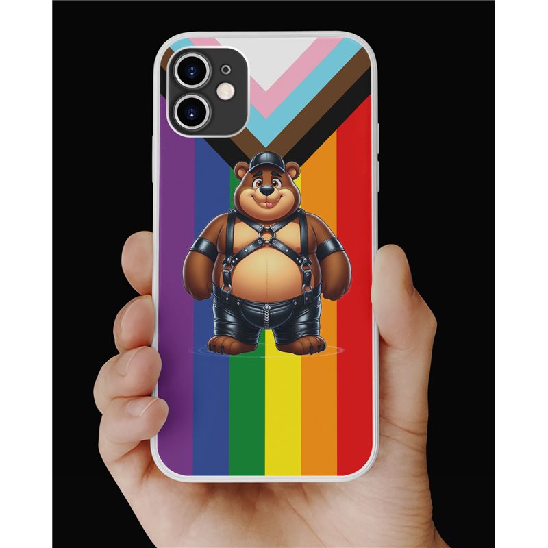 Phone Cover - Pride Flag - Leather 84