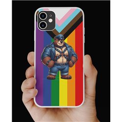 Phone Cover - Pride Flag - Leather 86