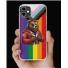 Phone Cover - Pride Flag - Leather 87