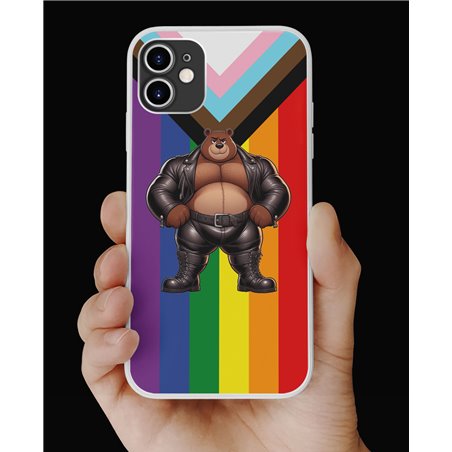 Phone Cover - Pride Flag - Leather 9