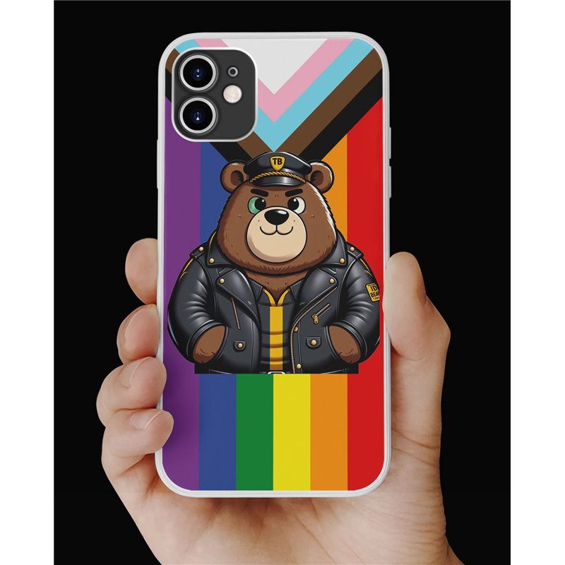Phone Cover - Pride Flag - Leather 91