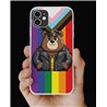 Phone Cover - Pride Flag - Leather 91