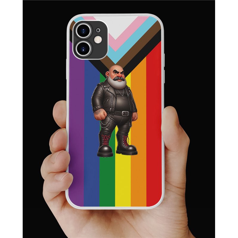 Phone Cover - Pride Flag - Leather Guy - 3 Phone Cover - Pride Flag - Leather Guy - 3