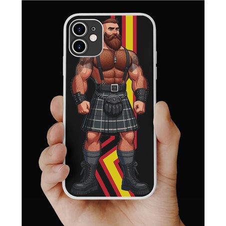 Phone Cover - Rubber Flag - Kilted Bear - 10