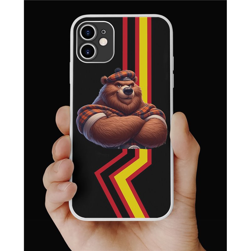 Phone Cover - Rubber Flag - Kilted Bear - 12