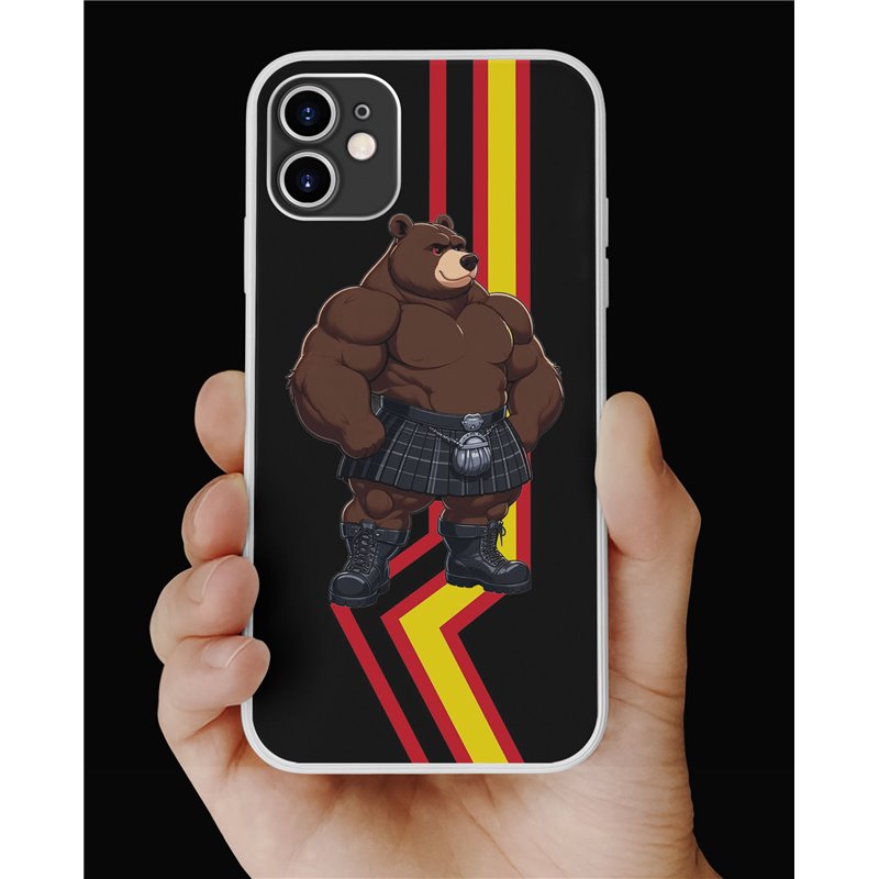 Phone Cover - Rubber Flag - Kilted Bear - 15 Phone Cover - Rubber Flag - Kilted Bear - 15