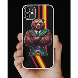 Phone Cover - Rubber Flag - Kilted Bear - 18