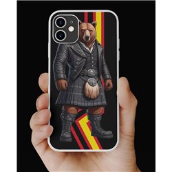 Phone Cover - Rubber Flag - Kilted Bear - 19