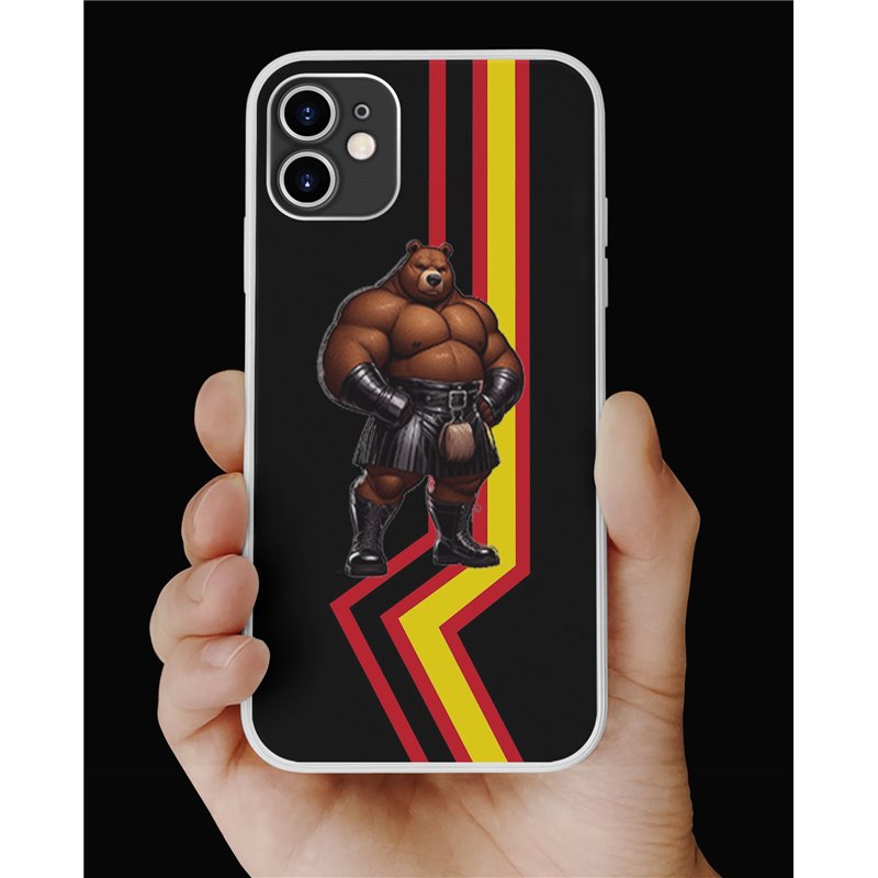 Phone Cover - Rubber Flag - Kilted Bear - 2 Phone Cover - Rubber Flag - Kilted Bear - 2
