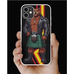 Phone Cover - Rubber Flag - Kilted Bear - 22