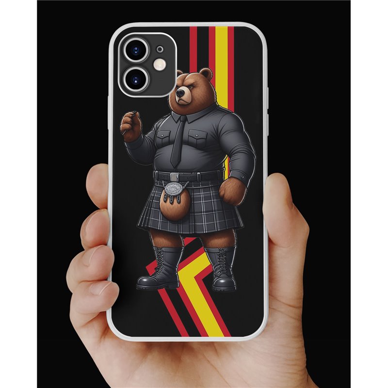 Phone Cover - Rubber Flag - Kilted Bear - 23