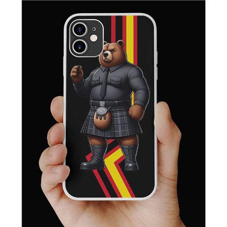 Phone Cover - Rubber Flag - Kilted Bear - 23
