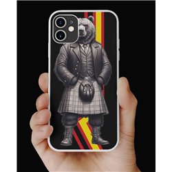 Phone Cover - Rubber Flag - Kilted Bear - 3