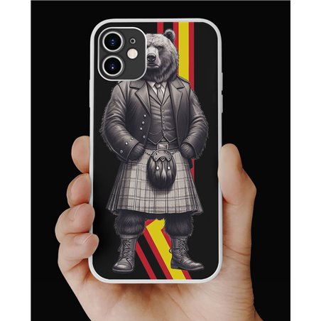 Phone Cover - Rubber Flag - Kilted Bear - 3