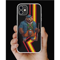 Phone Cover - Rubber Flag - Kilted Bear - 5