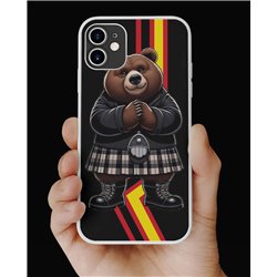 Phone Cover - Rubber Flag - Kilted Bear - 6