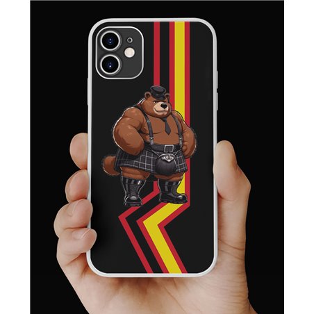 Phone Cover - Rubber Flag - Kilted Bear - 8