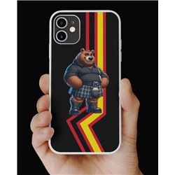 Phone Cover - Rubber Flag - Kilted Bear - 9