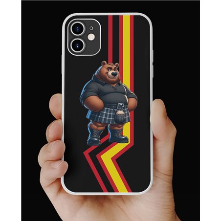 Phone Cover - Rubber Flag - Kilted Bear - 9