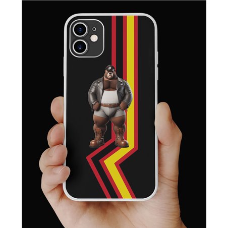 Phone Cover - Rubber Flag - Leather 24