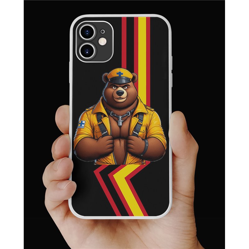 Phone Cover - Rubber Flag - Leather 3