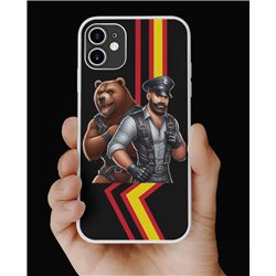 Phone Cover - Rubber Flag - Leather 34