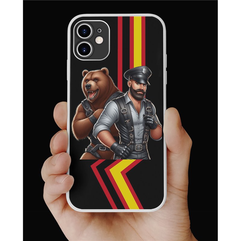 Phone Cover - Rubber Flag - Leather 34