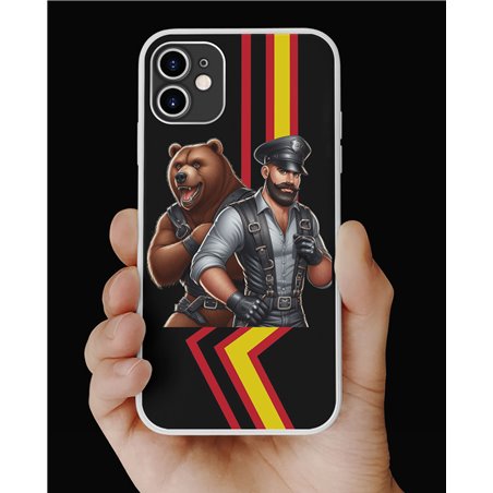 Phone Cover - Rubber Flag - Leather 34