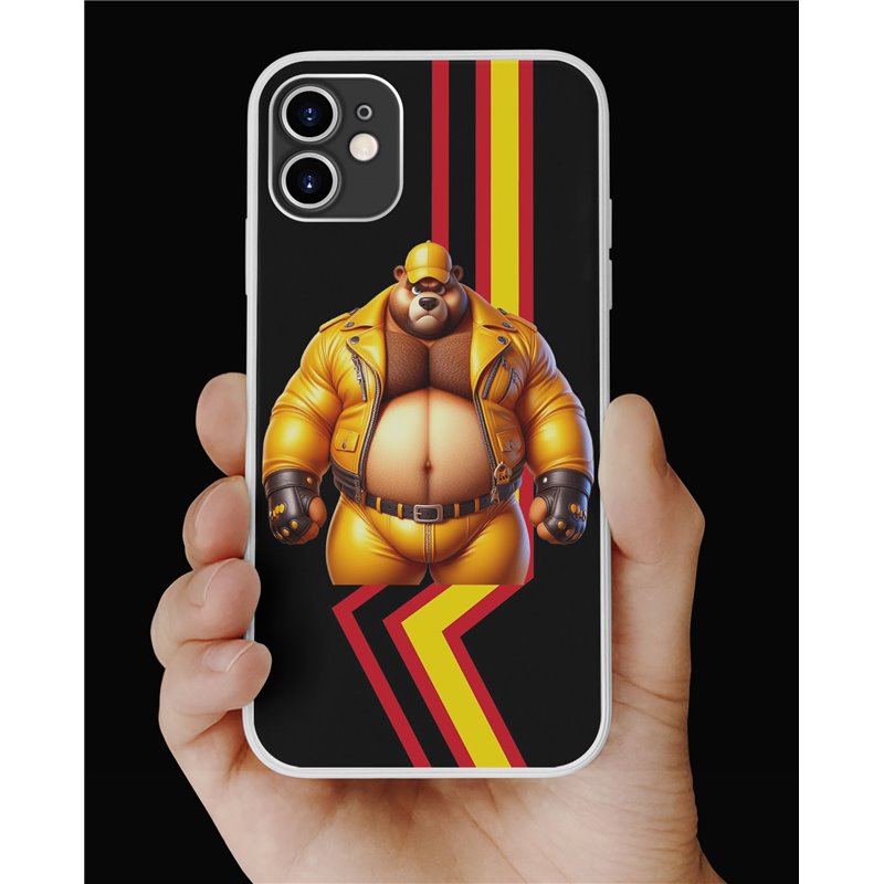 Phone Cover - Rubber Flag - Leather 36