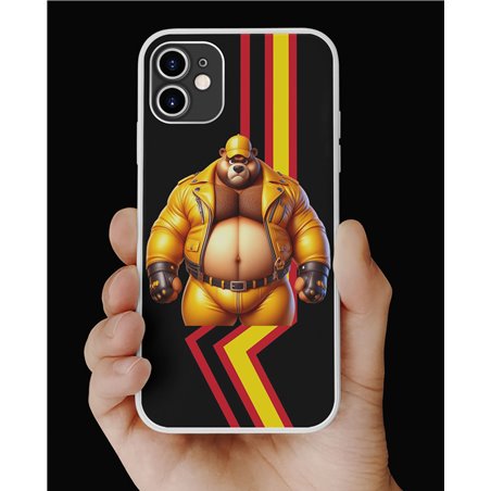 Phone Cover - Rubber Flag - Leather 36