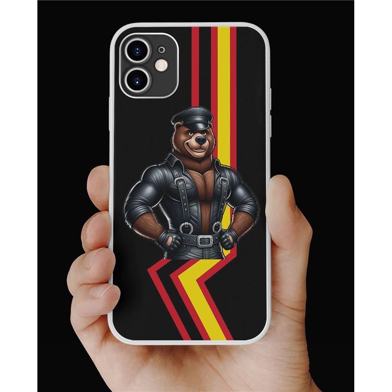 Phone Cover - Rubber Flag - Leather 60