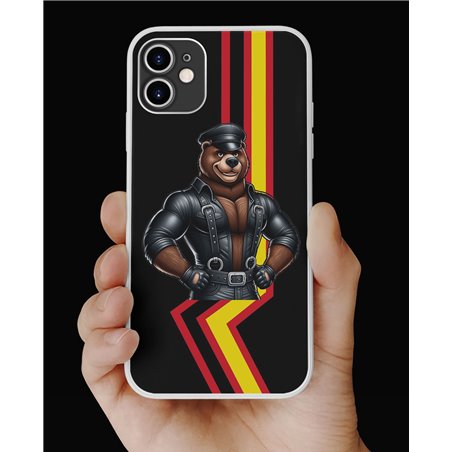 Phone Cover - Rubber Flag - Leather 60
