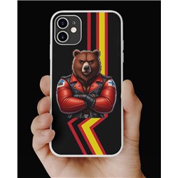 Phone Cover - Rubber Flag - Leather 66