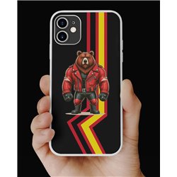 Phone Cover - Rubber Flag - Leather 74