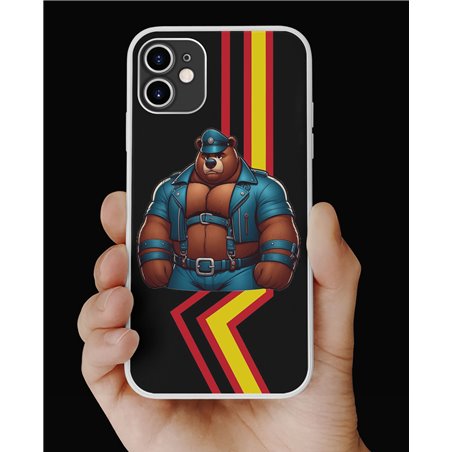 Phone Cover - Rubber Flag - Leather 76