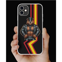 Phone Cover - Rubber Flag - Leather 77