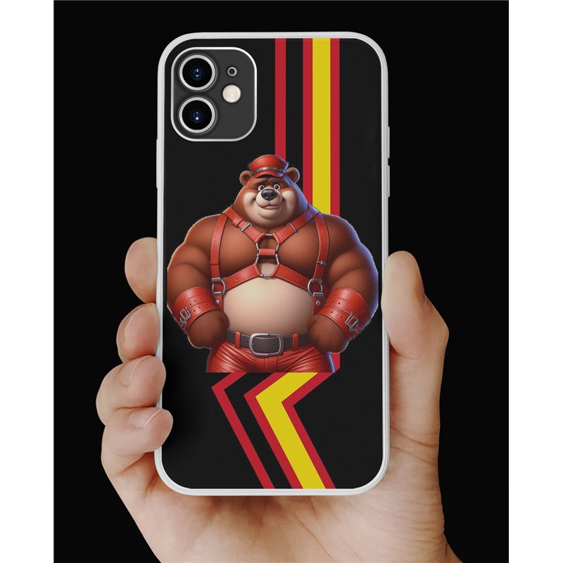Phone Cover - Rubber Flag - Leather 81